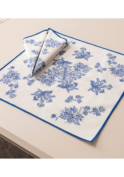 Elysian Blue, Premium Seri Mutfak Sunum Peçetesi, Duck Keten Kumaş 40x40cm 483707
