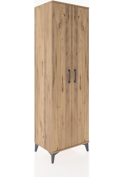 Hyperion Dolap 5 Raflı 2 Kapaklı 60x44x195 Çam-çam Çam