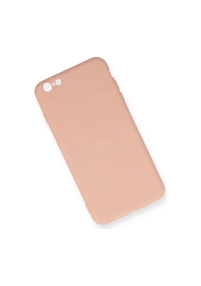 Apple İphone 6 Plus Kılıf Nano İçi Kadife Silikon - Pudra Çok Renkli