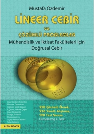 Mühendislik Fakülteleri Için Lineer Cebir Ve Çözümlü Problemler (550538666)