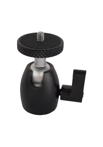 Ball-03 Tripod Top Kafa 360 Derece Ball Head 1/4 Metal Kamera Ve Işık Sabitleyici