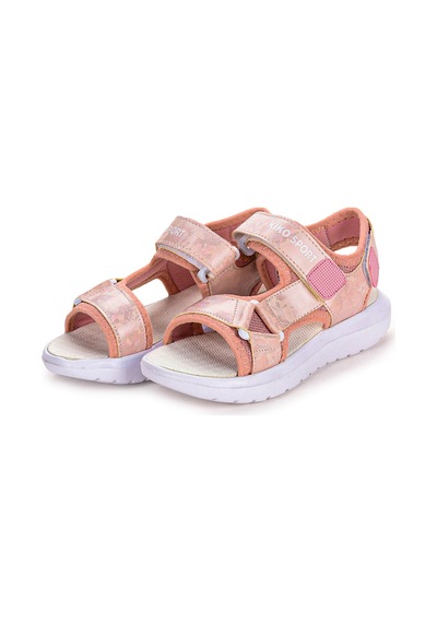 Kiko Kids 333 Hologram Cırtlı Kız Çocuk Sandalet Ayakkabı Pudra