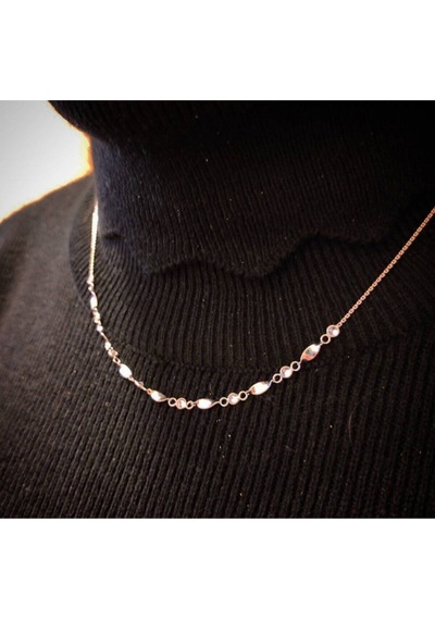 Oriental Kuyumculuk Jewellery Gümüş Uzun Kıvrık Kolye Gümüş