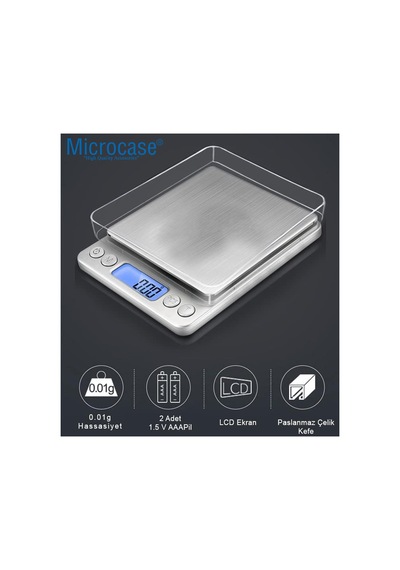3000 Gr./0.1 Gr. Mini Hassas Lcd Ekranlı Terazi Tartı - Al5216 Diğer