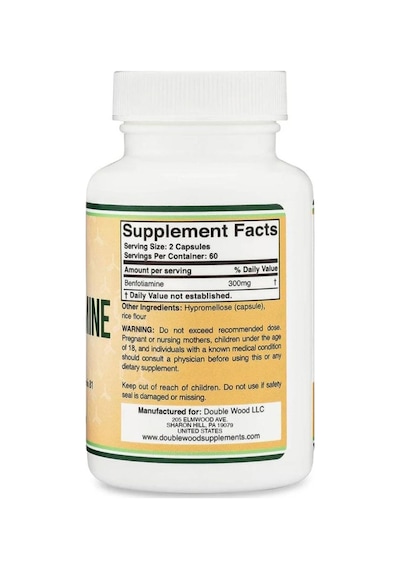 Double Wood Benfotiamine - 300 Mg 120 Kapsül