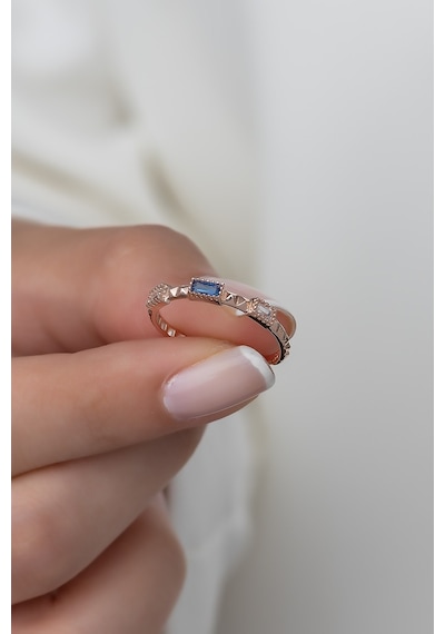 Gümüş Prenses Yüzük Rose Gold Kaplama 925 Ayar Gümüş Rose Gold (511780062)