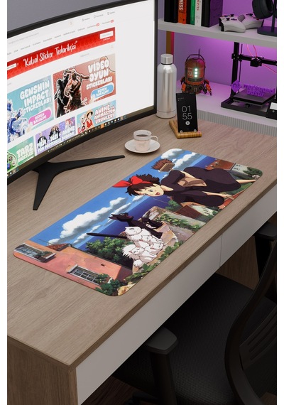 Kiki's Delivery Service Anime V1 - 70x30 Xl Gaming Kauçuk Kaymaz Taban Mouse Pad Fare Altlığı