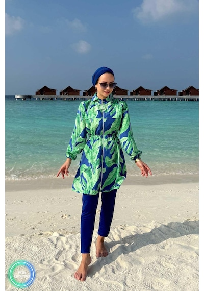 Kahijab Palm Tesettür Mayo - Yeşil Yeşil