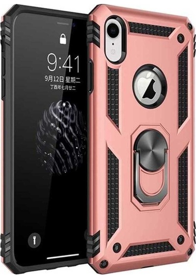 Apple Uyumlu iPhone Xr 6.1 Kılıf Zore Vega Kapak Rose Gold