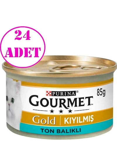 Gourmet Gold Kıyılmış Ton Balıklı Kedi Konservesi 85 Gr 24 Adet