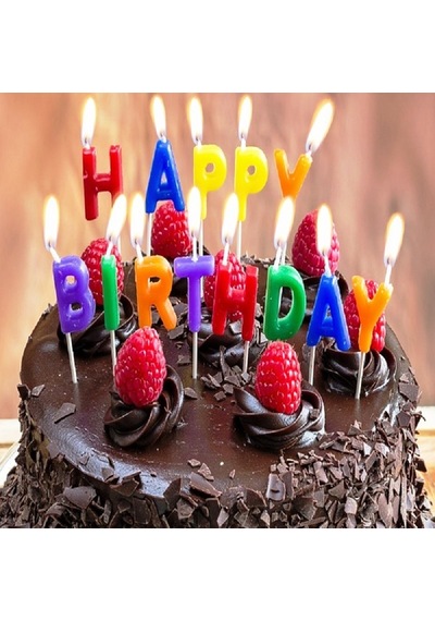 RENKLİ YAZILI HAPPY BIRTHDAY DOĞUM GÜNÜ MUMU RENKLİ HAPPY BIRTHDAY PASTA MUMU HAPPY BIRTHDAY CANDLE