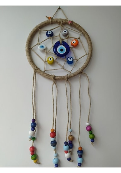 El Yapımı Nazarlık Düş Kapanı Duvar Dekoru Dream Catcher