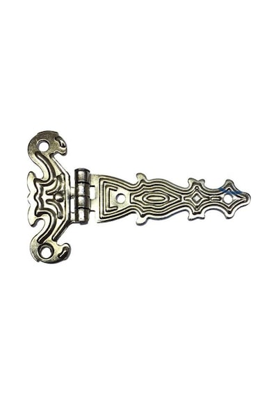 Dekoratif, Sac Tek Kuyruklu Menteşe - 40x68 Mm, Küçük, Nikel, 1 Adet