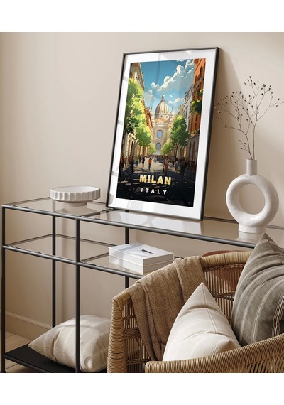 Çerçevesiz Poster İtalya'nın Modası