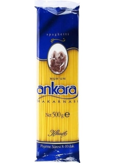 6'lı Ankara Spaghetti Makarna 500 Gr.