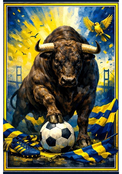 Taraftar Halısı Futbol Topu Desenli Antialerjik Kaymaz Taban Çocuk & Genç Odası Kilim Lacivert-sarı Lacivert-sarı Taraftar Halısı Futbol Topu Desenli Antialerjik Kaymaz Taban Çocuk & Genç Odası Kilim Lacivert-sarı Lacivert-sarı