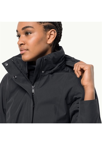 Jack Wolfskin Ottawa Kadın Mont C-jac107244b30v37 Siyah