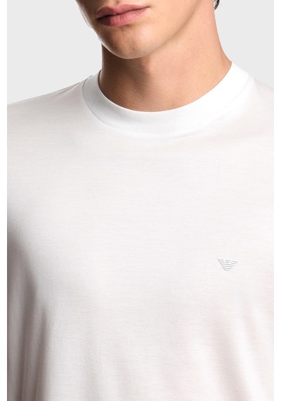 Emporio Armani Pamuk Karışımlı Regular Fit Bisiklet Yaka Logolu T Shirt Erkek T Shirt Em003137 Af10761 U0003 Beyaz Emporio Armani Pamuk Karışımlı Regular Fit Bisiklet Yaka Logolu T Shirt Erkek T Shirt Em003137 Af10761 U0003 Beyaz