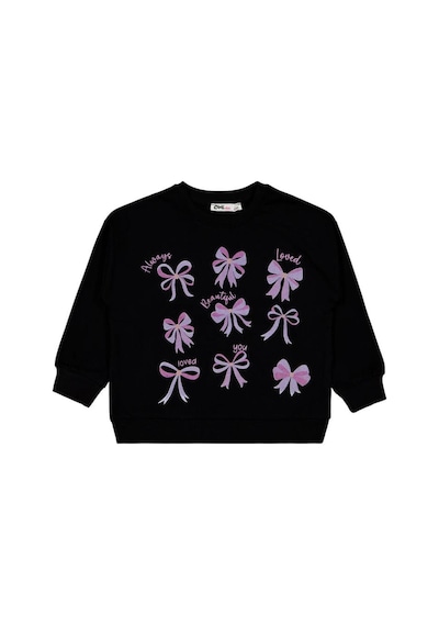 Civil Girls Fiyonk Baskılı 2'li Set 2-5 Yaş Sweatshirt Çok Renkli
