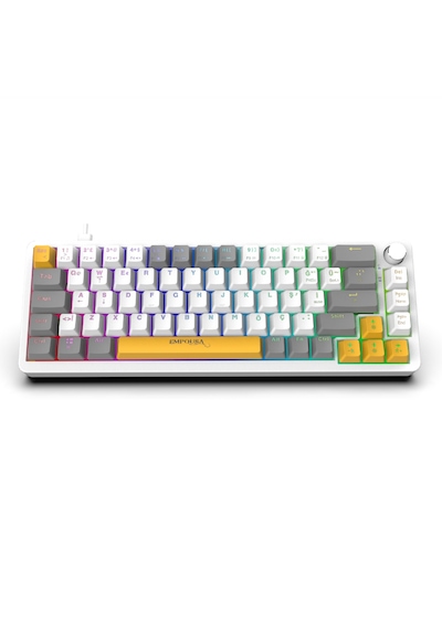 Ikg-457 Rgb Mekanik Oyuncu Klavyesi 68 Tuş Hot Swap Red Switch Multimedya Kontrol Düğmesi
