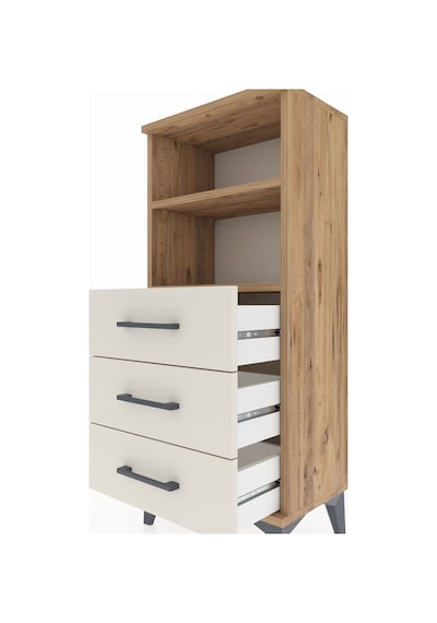 Arges Komodin 2 Raflı 3 Çekmeceli 44x30x106 Çam-aytaşı Çam