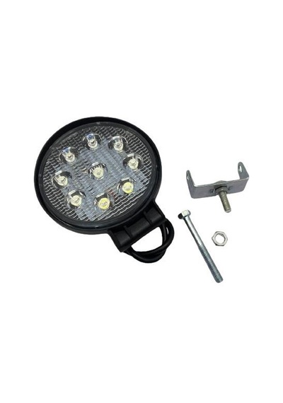 10v-30v Çalışma Lambası Yuvarlak 9 X 3w Power Ledli 114 114 37 Mm