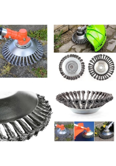 Motorlu Tırpan Çelik Fırça Başlık Tüm Modeller 6"
