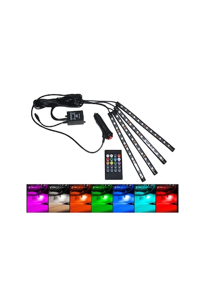 Ayak Altı Led Lamba Sese Duyarlı Led Müziğe Duyarlı Led 12 Led (440870900)