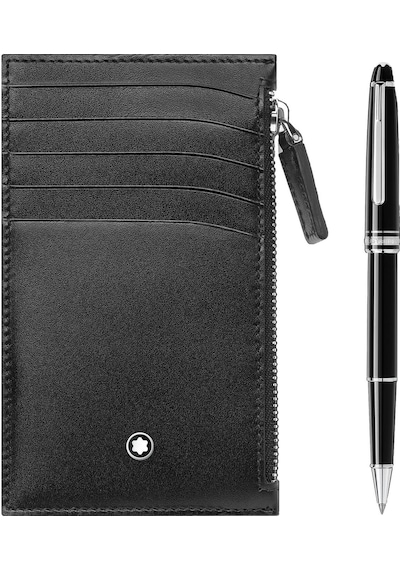 Montblanc Meisterstück Platin Kaplı Klasik Rollerball Ve Fermuarl