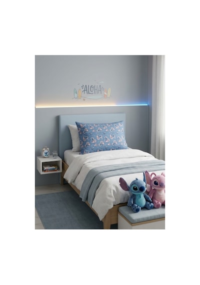 Lilo&stitch Pamuk Yastık Kılıfı - Desen 4 Lacivert