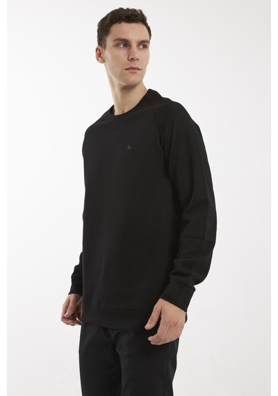 The Crow Brand Siyah O-yaka Sweatshırt Siyah