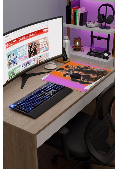 Never Have I Ever V5 48x40 Xl Gaming Kauçuk Kaymaz Taban Mouse Pad Fare Altlığı