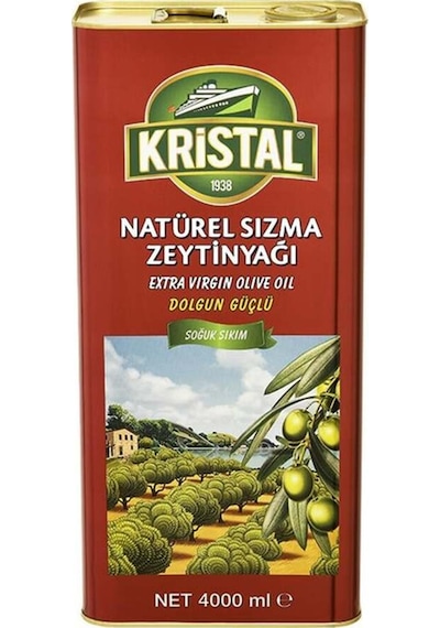 Natürel Sızma Zeytinyağı Dolgun Güçlü 4 L Teneke