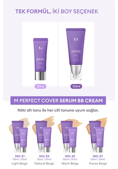 Missha M Perfect Cover Serum BB Cream 23 Natural Beige