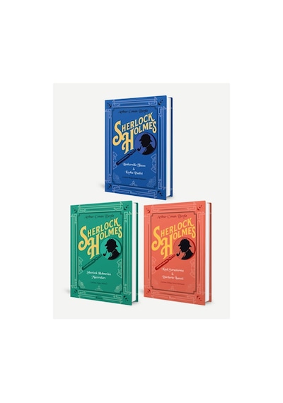 Sherlock Holmes Ün Maceraları Set - 3 Kitap Bez Ciltli