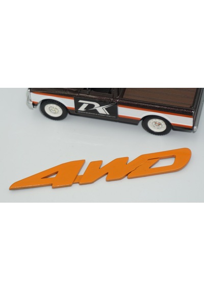 Dk Tuning Arazi Off Road 4wd Turuncu Abs Yazı Logo Amblem Bagaj Arma