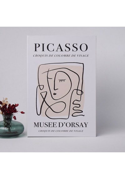 Kitap Görünümlü Dekoratif Kutu Picasso, İskandinav Tarzı Kitap Şeklinde Saklama Kutusu