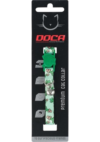 Doca Premium Cactus Desenli Kedi Boyun Tasması