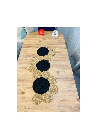 Jüt, Hasır, Dekoratif Masa Örtüsü,papatya Model Runner 30x100 Cm, Sehpa Örtüsü, Bohem Tarzı Siyah Hasır Siyah Hasır Jüt, Hasır, Dekoratif Masa Örtüsü,papatya Model Runner 30x100 Cm, Sehpa Örtüsü, Bohem Tarzı Siyah Hasır Siyah Hasır