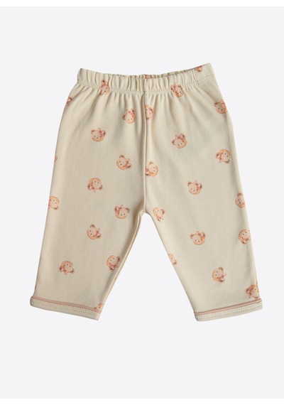 Kitikate Organik Kate 2'li Pijama Takımı Natural KREM