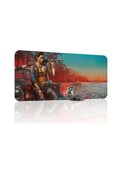 Far Cry Kaymaz Dikişli Kauçuk Oyuncu Mousepad V2 - 90x40 Xxl Gaming Mouse Pad Fare Altlığı