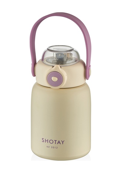 Shotay Fashıon Termos Matara Beyaz 500 Ml.