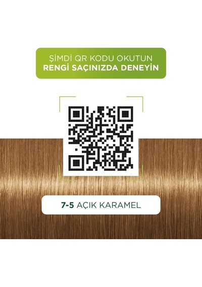 Lexroo Kalıcı Doğal Renkler 7.5 Açık Karamel Saç Boyası