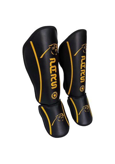 Pars Guard Kick Boks ve Muay Thai Ayak Kaval Koruyucu Siyah PRS-2 Siyah - Sarı