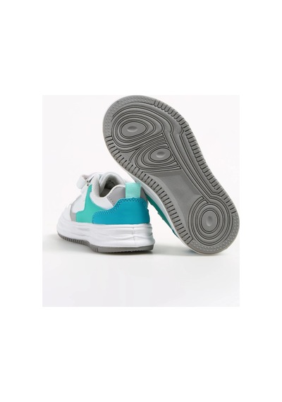 Benetton Beyaz - Gri Erkek Çocuk Sneaker Bnı-10025 Siyah
