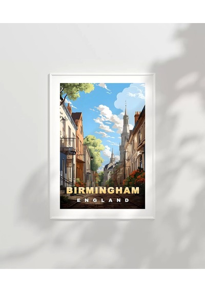 Çerçevesiz Poster Birmingham'ın Sakin Sokakları