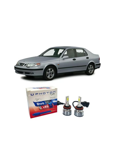 Saab 9-5 Led Xenon Kısa Far Ampulü H1 Duo Yeni Seri Beyaz 1997-2001