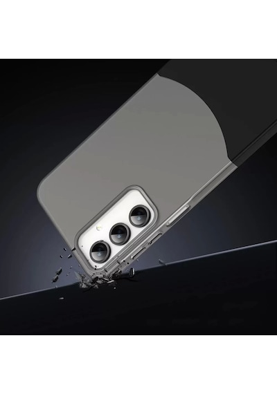 Samsung Galaxy Uyumlu A25 Kılıf Magsafe Şarj Kartlıklı Mıknatıslı Duble 1.7mm Kapak Kart Bölmeli Lacivert S