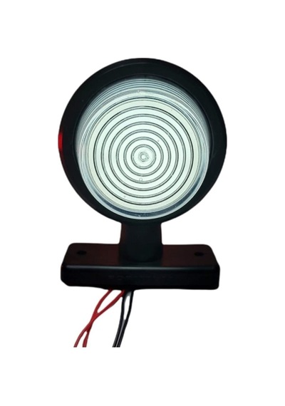 Ahmet Otomotiv 2 Adet Maxı Neon Küpe Kırmızı-beyaz 12v-24v