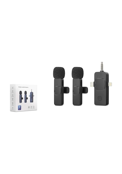 Hadron Hdx 2782 Type-c+ıphone+aux Kablosuz Çiftli 2 Yaka Mikrofonu